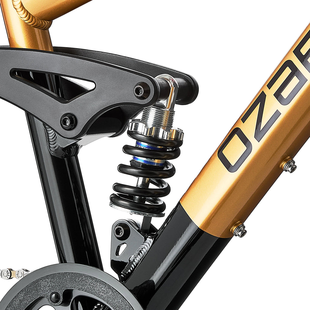 24 Ozark Trail FS.1 Epictrail Vélo tout-terrain à suspension intégrale, Pour adolescents et adultes, Tailles entre 4'6-5'6, Argent