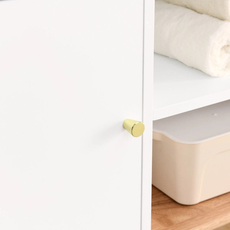 Colorblocking Storage Cabinet with Solid Wood Base & feet,Floor Cabinet for Bedroom Living Room Nursery,Bookcases for Children