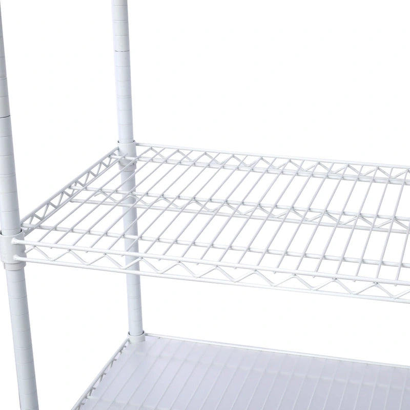 6-Tier Multifunctional Adjustable Shelf with Wheels, 6000LBS Capacity