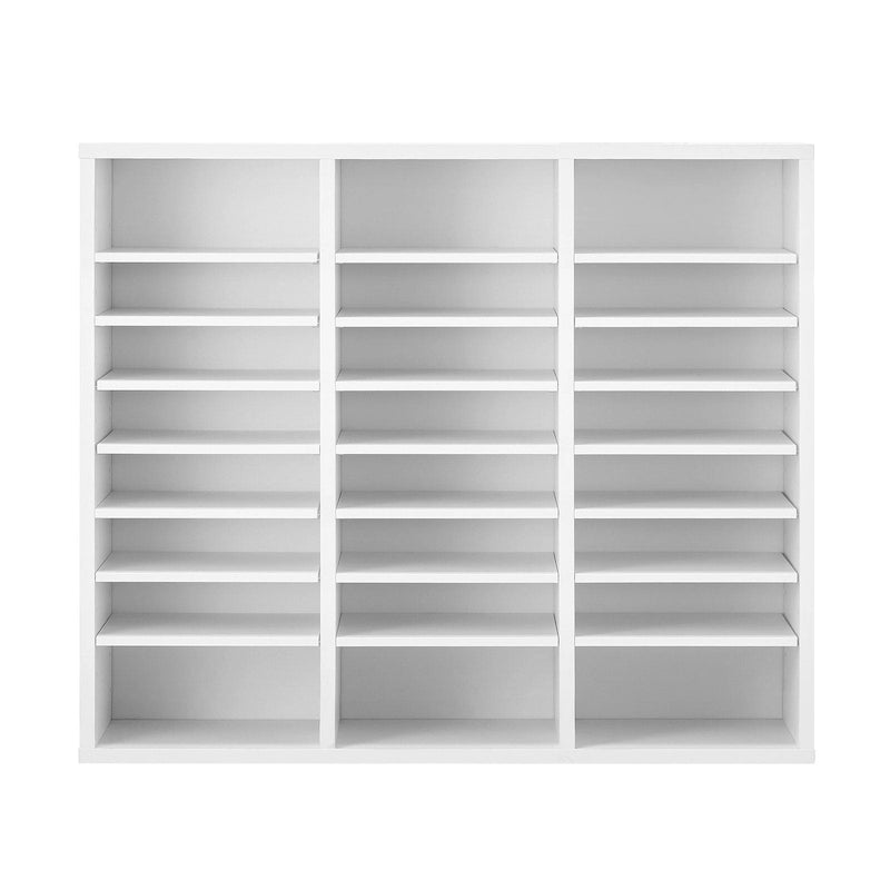 Organisateurs de Littérature de Bureau Polyvalents avec 24 Compartiments et Étagères Ajustables, Complément Parfait pour Tout Espace