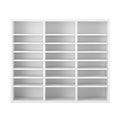 Organisateurs de Littérature de Bureau Polyvalents avec 24 Compartiments et Étagères Ajustables, Complément Parfait pour Tout Espace