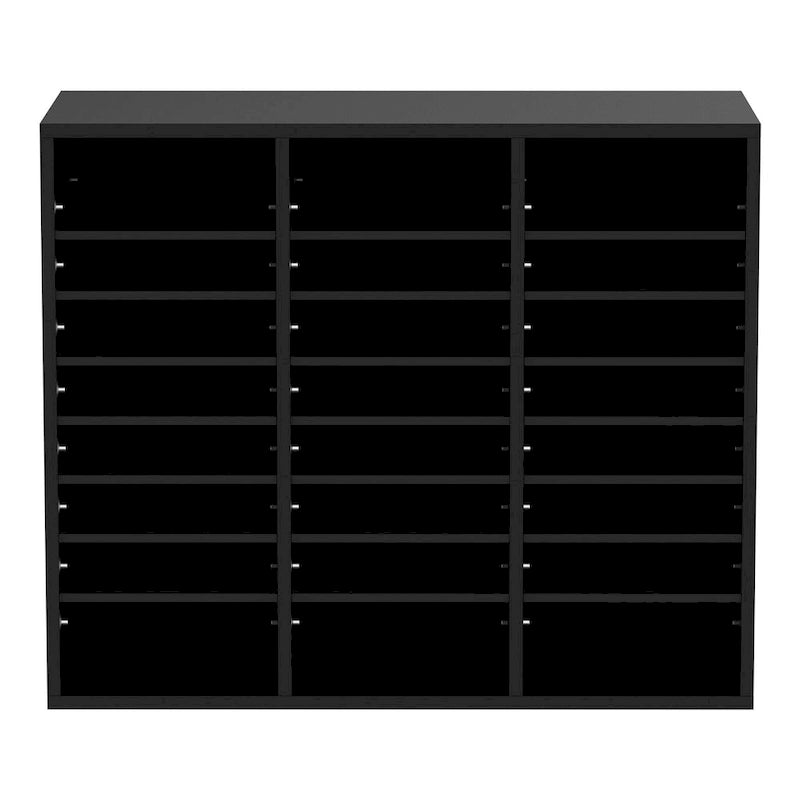 Organisateurs de Littérature de Bureau Polyvalents avec 24 Compartiments et Étagères Ajustables, Complément Parfait pour Tout Espace