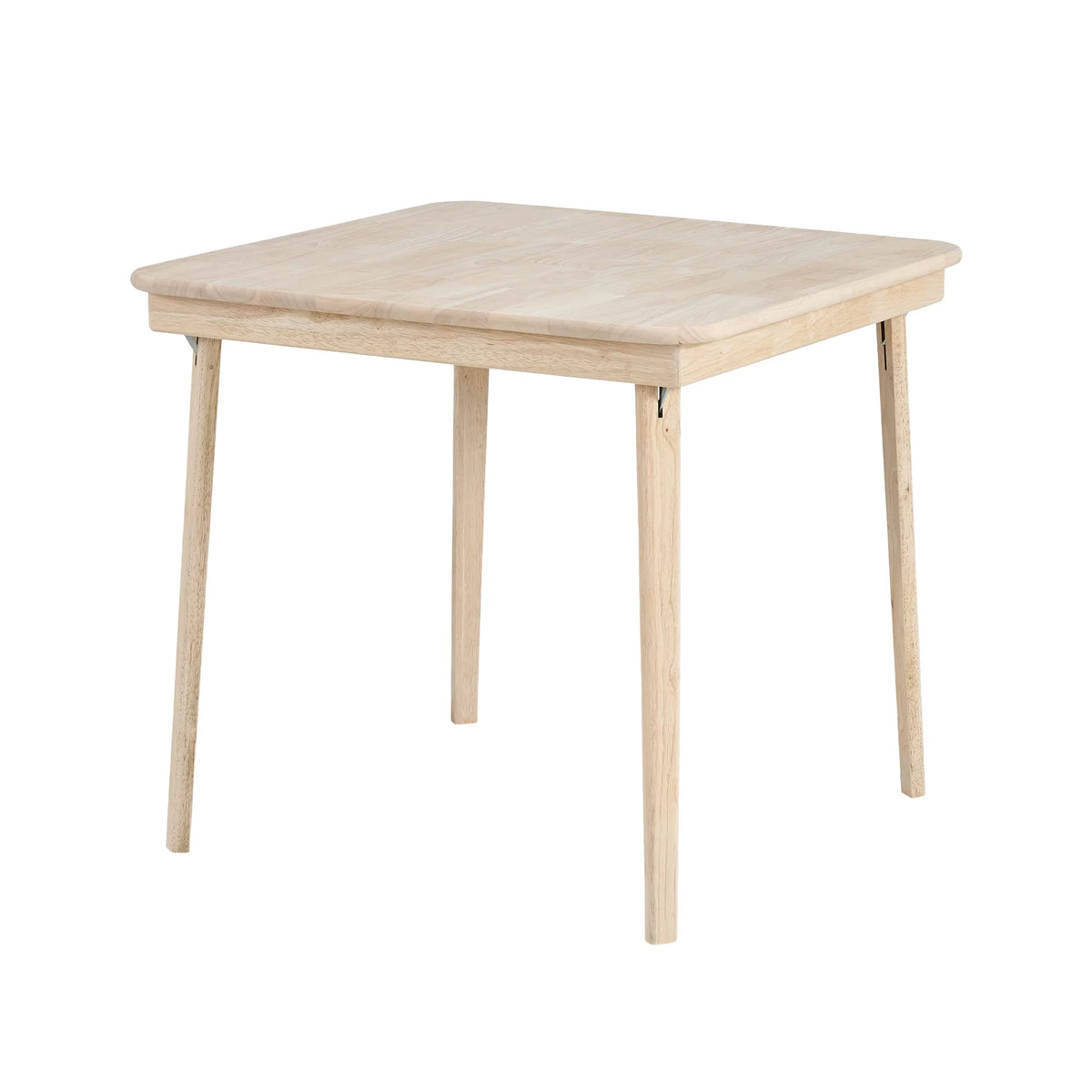 Table à cartes pliante classique à plateau droit en bois massif, non finie, Stakmore