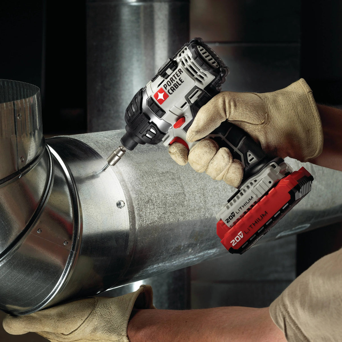 Kit combiné perceuse-visseuse et tourne-chocs sans fil Lithium-Ion 20 Volts Max PORTER CABLE, PCCK602L2
