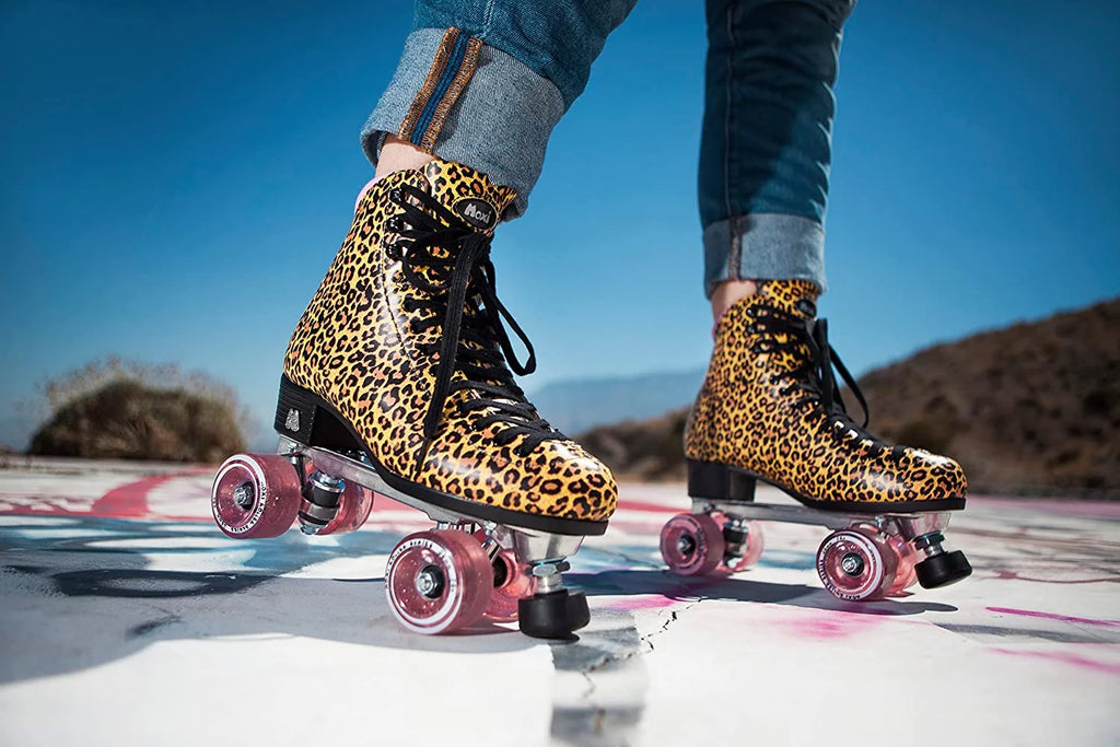 Patins à roulettes Riedell Quad - Léopard de la jungle