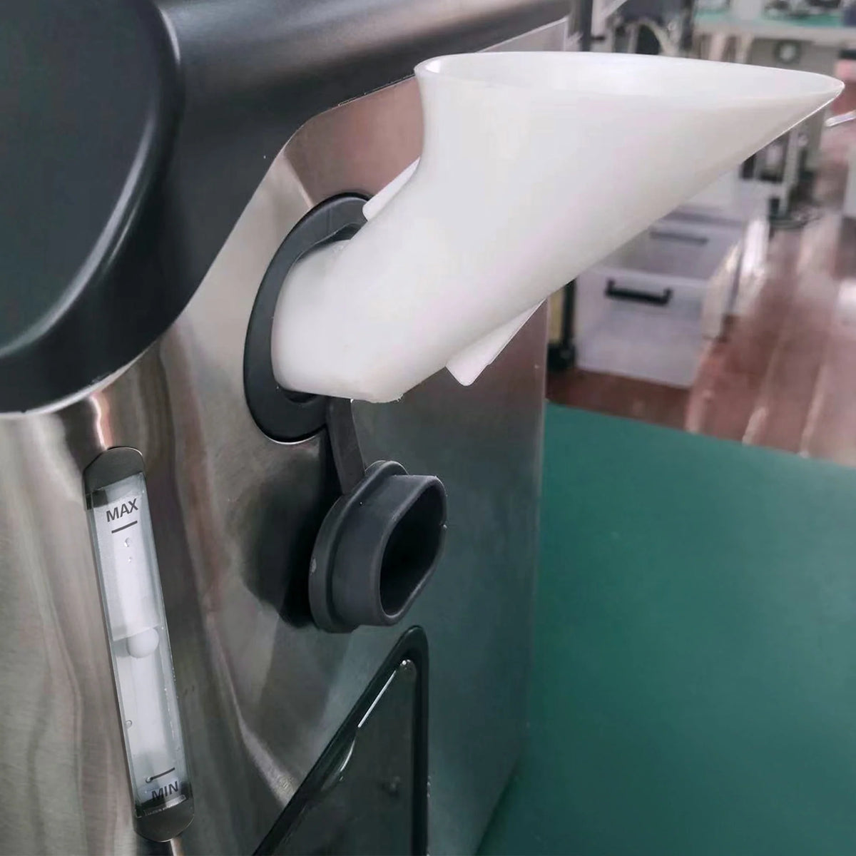 Machine à glaçons portable de comptoir en acier inoxydable, glaçons en pépites