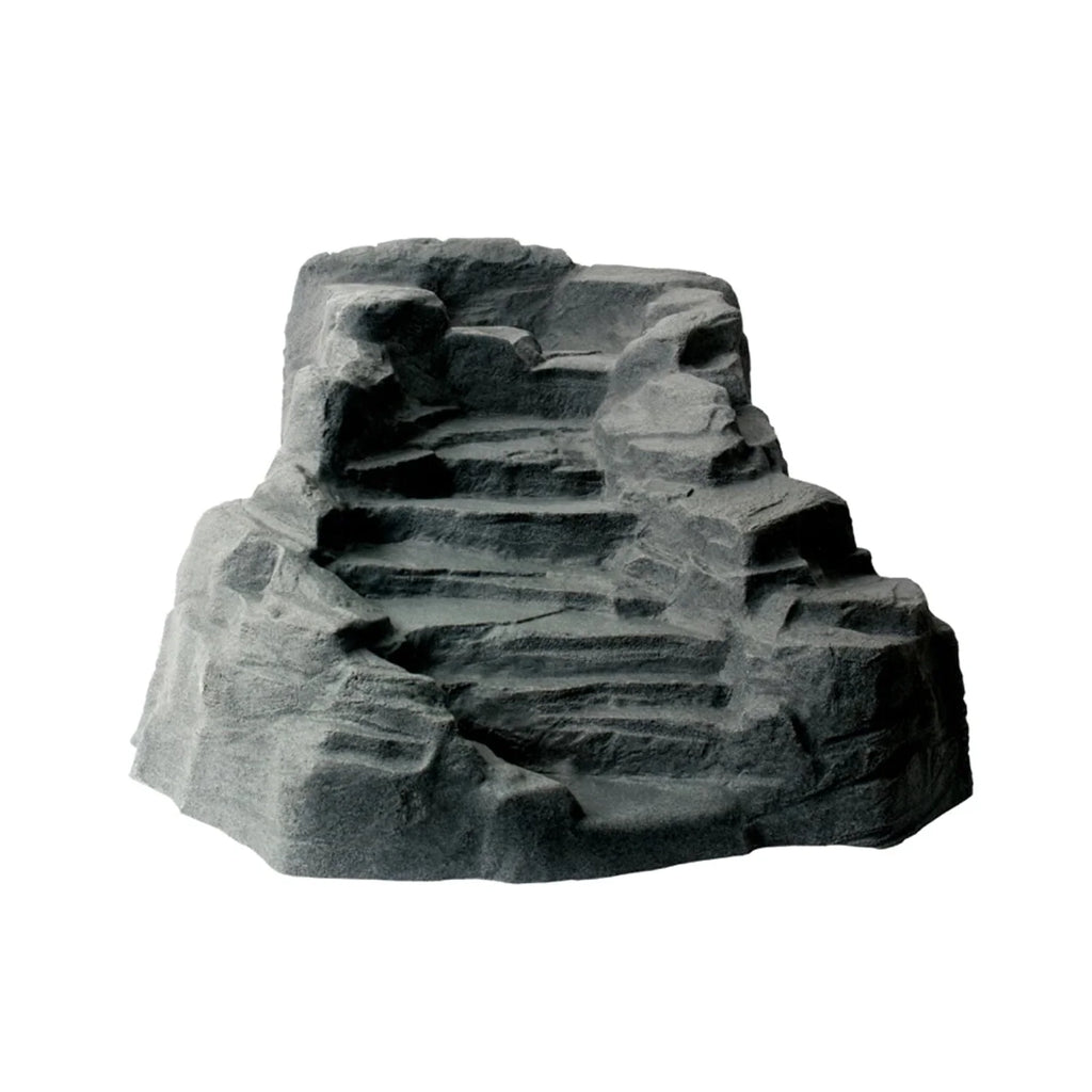 Algreen Décoration de bassin Watercoarse, Cascade Tranquillité avec raccord fileté, Charcoalstone