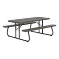 Table de pique-nique pliante Lifetime de 6 pieds, marron, 60105