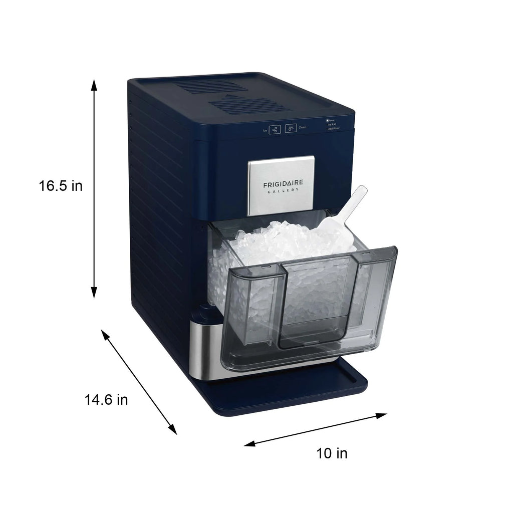 Machine à glaçons Frigidaire EFIC256, machine à glaçons de comptoir avec fenêtre transparente, machine à glaçons d’une capacité de 44 lb, avec autonettoyage, noire