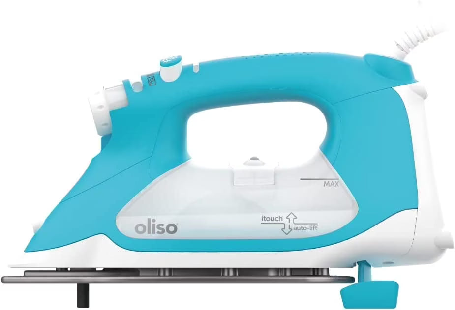 Fer à repasser vapeur Oliso Pro Plus avec revêtement en céramique, Bleu