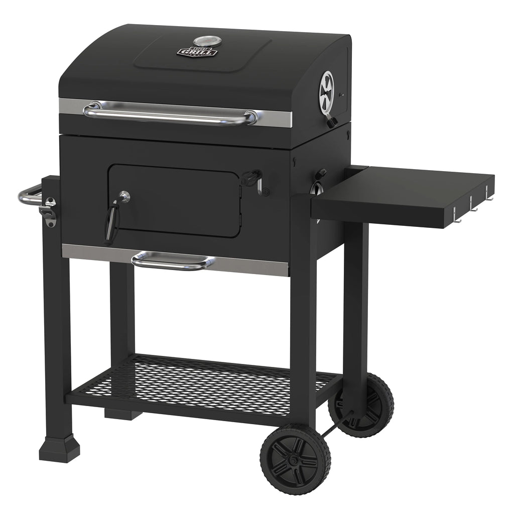 Barbecue à charbon robuste Expert Grill de 24 pouces, noir