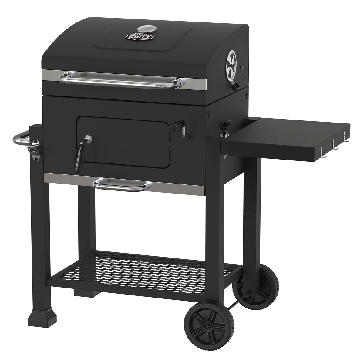 Barbecue à charbon robuste Expert Grill de 24 pouces, noir