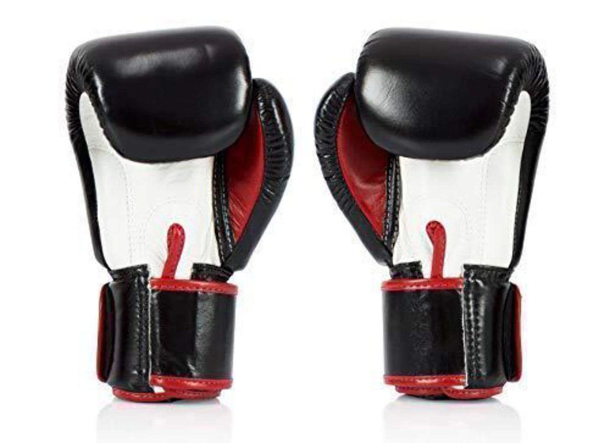 Gants de boxe de Muay Thaï Fairtex BGV1 Noir/Blanc/Rouge