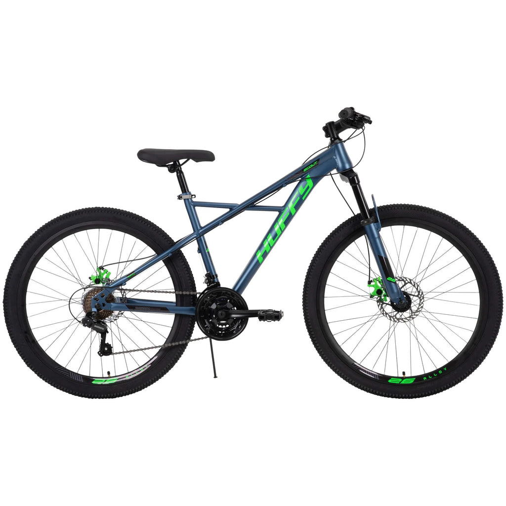 Vélo tout-terrain hardtail Scout pour homme de 26 pouces, 21 vitesses, bleu denim
