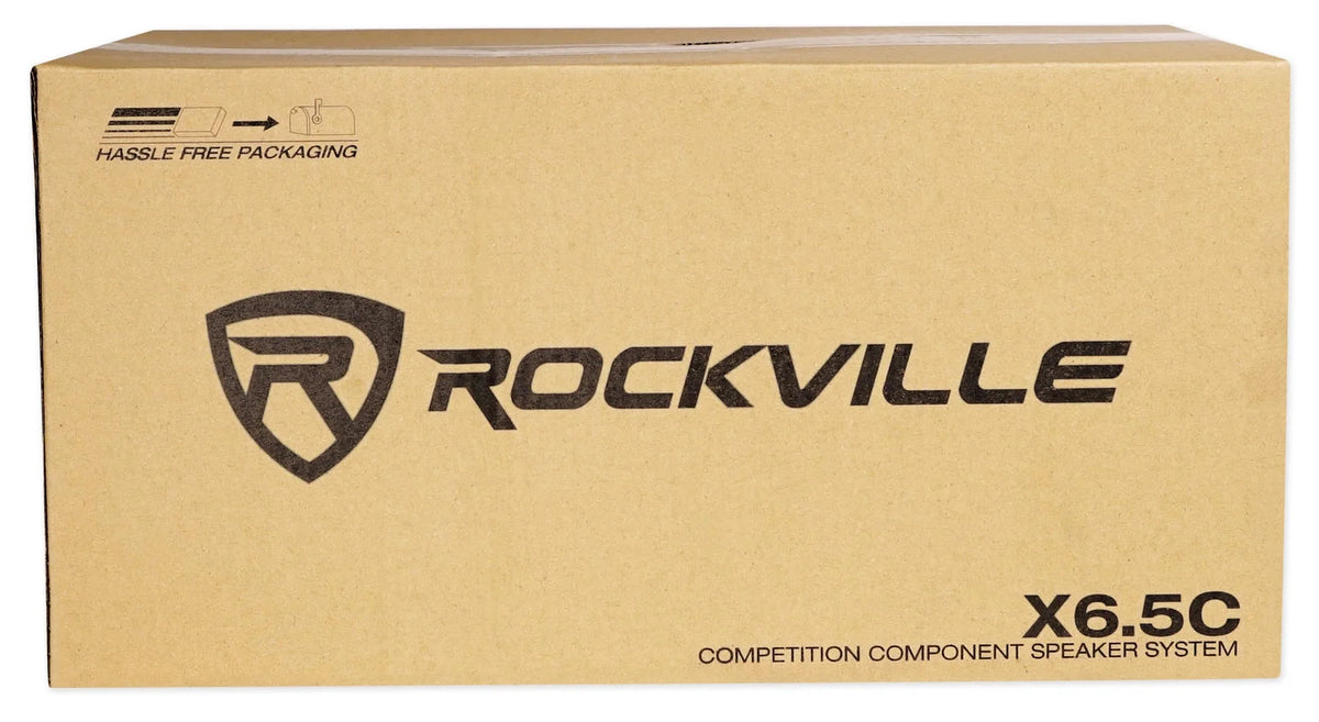 2) Pares Rockville X6.5C Competition 6.5 1000 Watt Haut-parleurs audio voiture à composants