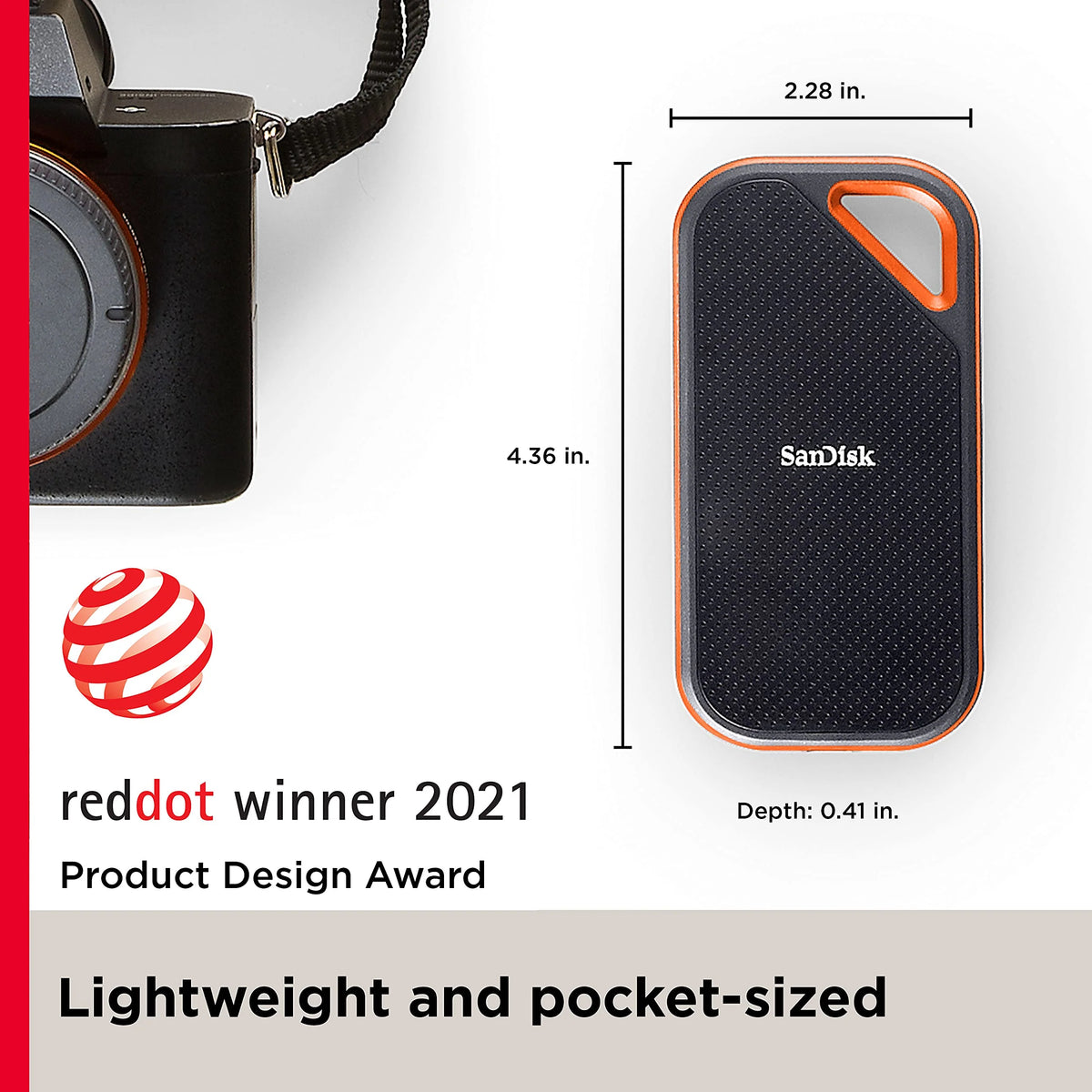 SSD portable SanDisk Extreme PRO 1 To - Jusqu’à 2 000 Mo/s