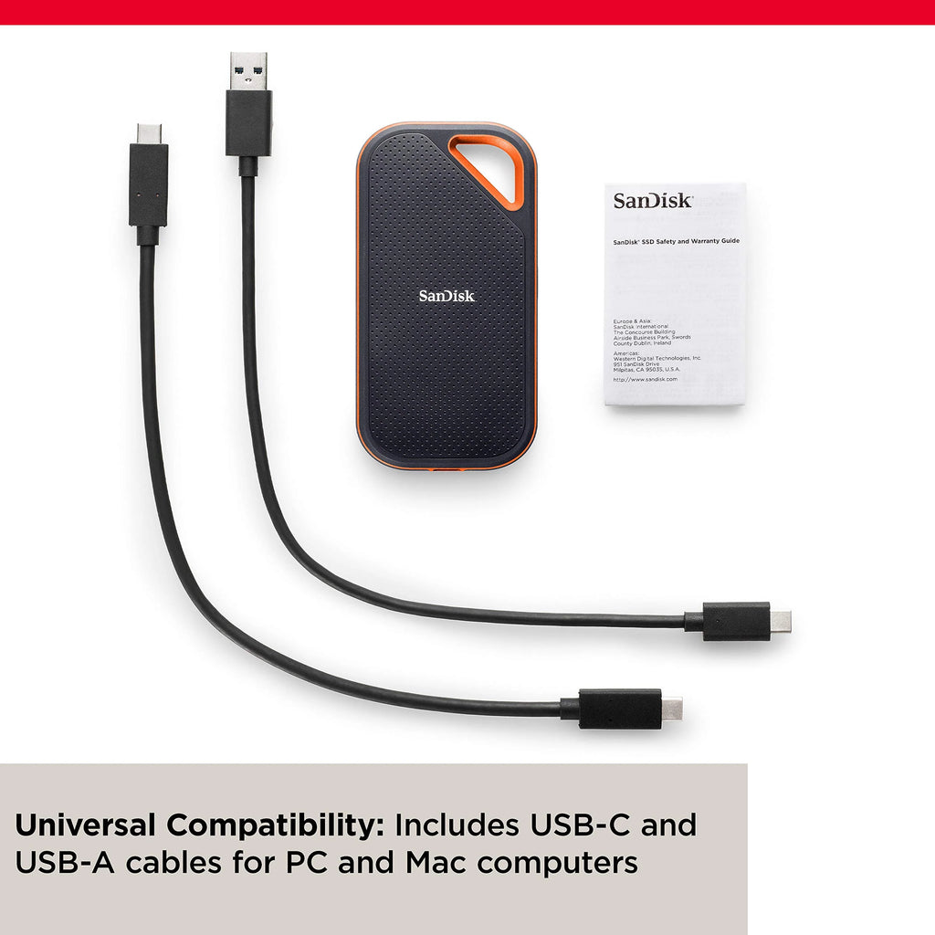 SSD portable SanDisk Extreme PRO 1 To - Jusqu’à 2 000 Mo/s