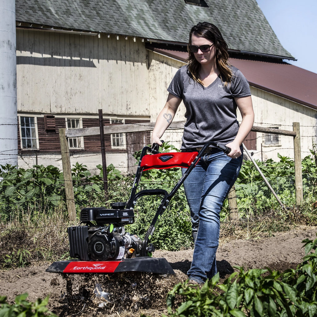 Cultivateur à charrue Earthquake Versa avec moteur Viper 4 temps de 79 cm³, 24734