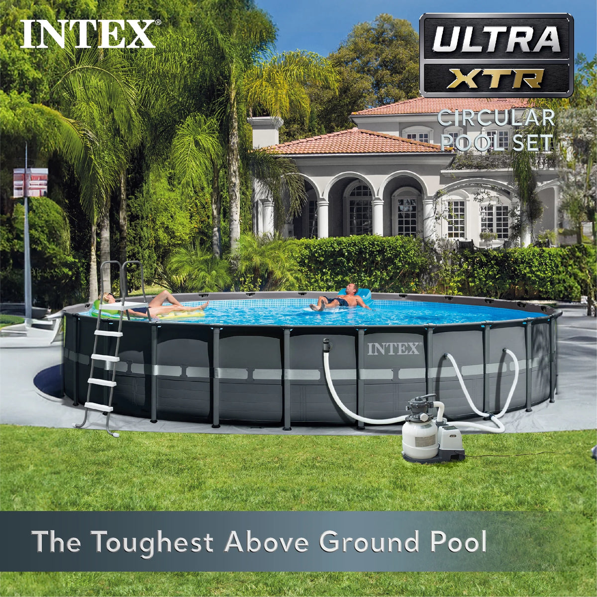 Ensemble piscine hors sol ronde Intex Ultra Frame 26' x 52' pour l'extérieur