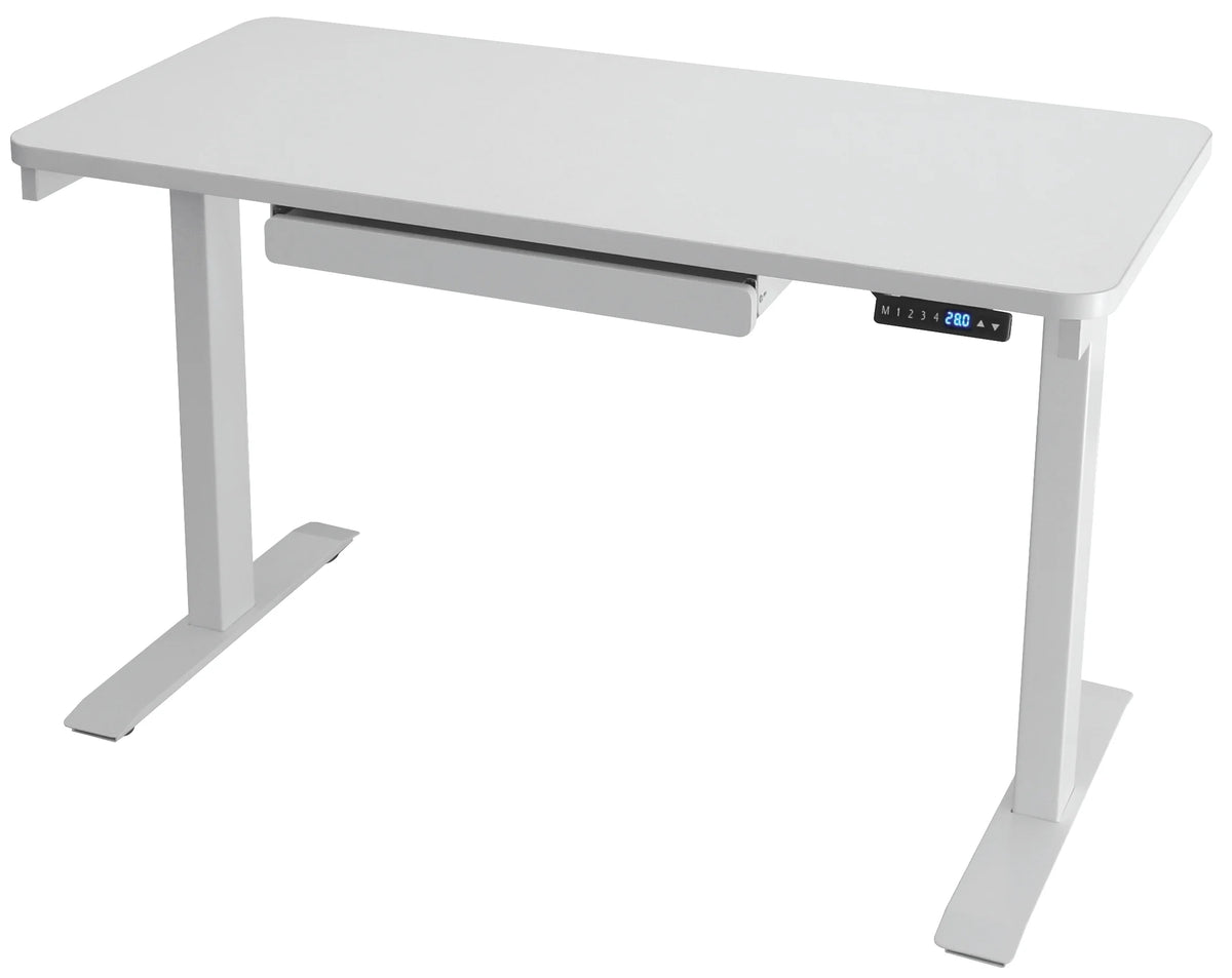 Bureau assis-debout électrique noir Motionwise, 24?x48, réglable en hauteur de 28 à 48 avec 4 hauteurs préréglées et port de charge USB, plusieurs couleurs