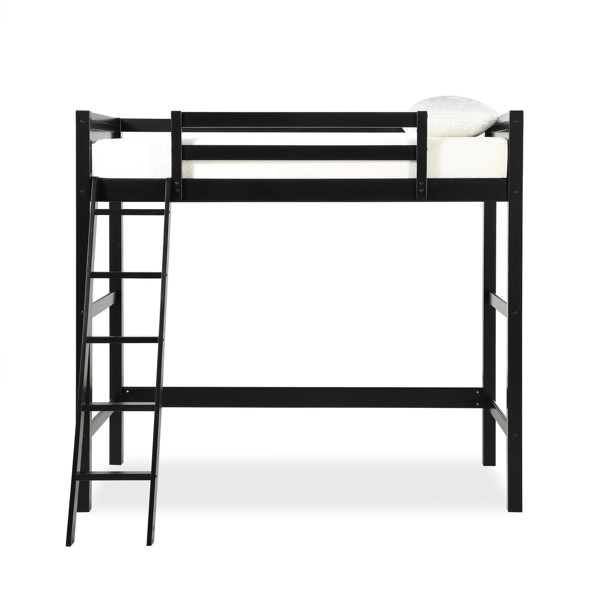 Lit mezzanine simple Your Zone Kiarah avec échelle, blanc
