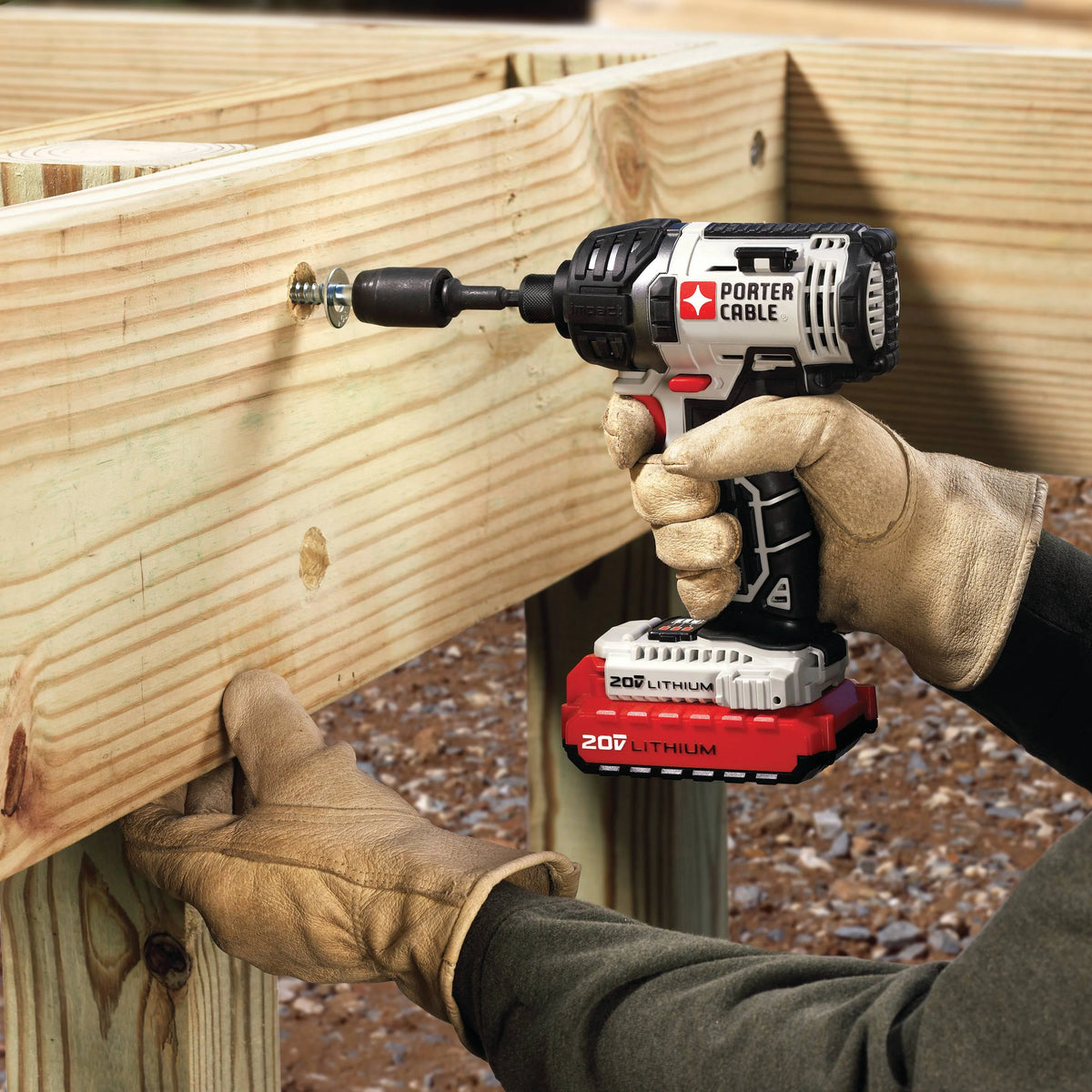 Kit combiné perceuse-visseuse et tourne-chocs sans fil Lithium-Ion 20 Volts Max PORTER CABLE, PCCK602L2