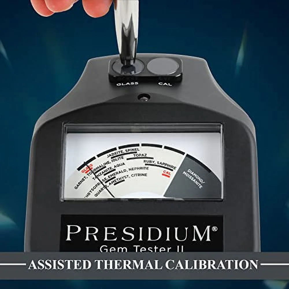 Testeur de gemmes Presidium Instruments Gem Tester II avec étalonnage thermique assisté pour l’identification des diamants/moissanites et des pierres précieuses colorées courantes