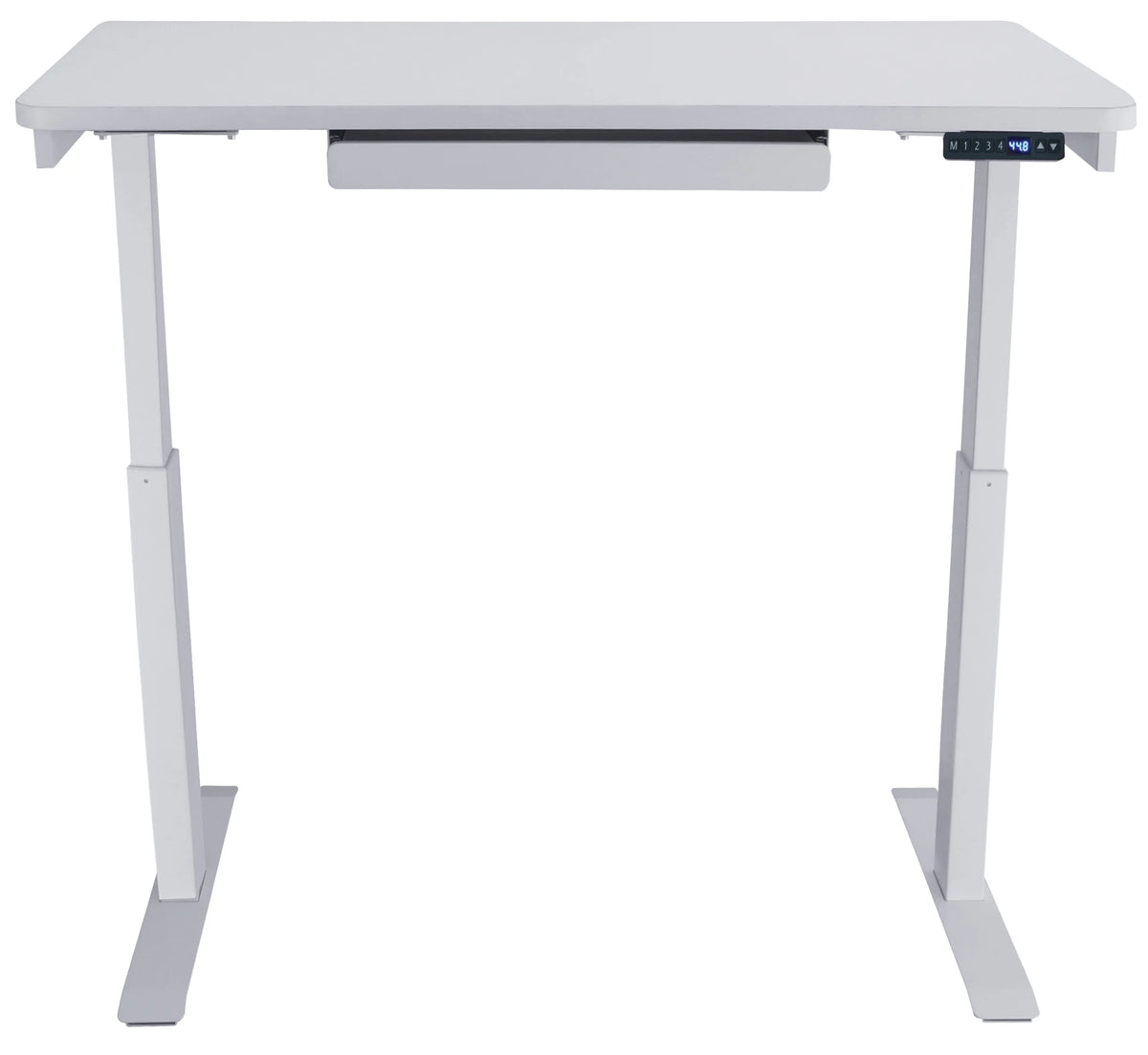 Bureau assis-debout électrique noir Motionwise, 24?x48, réglable en hauteur de 28 à 48 avec 4 hauteurs préréglées et port de charge USB, plusieurs couleurs