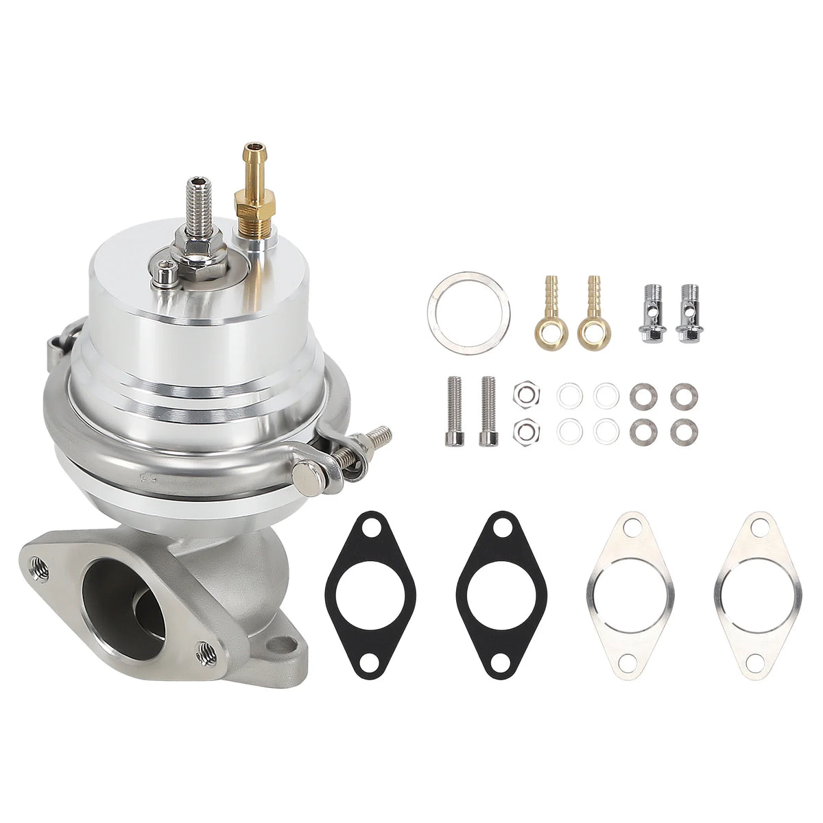Maxpeedingrods T3 T4 T04E Kit universel turbo + vanne de décompression + intercooler + soupape de décompression + durites d'huile