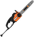 Worx WG304.2 Tronçonneuse électrique 18 po 15 Amp avec tension automatique, frein de chaîne