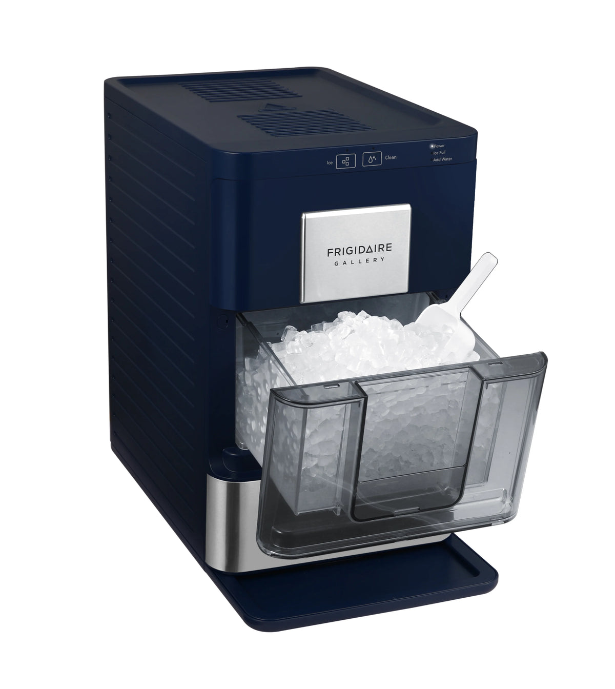 Machine à glaçons Frigidaire EFIC256, machine à glaçons de comptoir avec fenêtre transparente, machine à glaçons d’une capacité de 44 lb, avec autonettoyage, noire