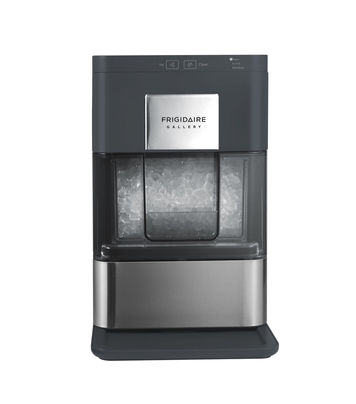 Machine à glaçons Frigidaire EFIC256, machine à glaçons de comptoir avec fenêtre transparente, machine à glaçons d’une capacité de 44 lb, avec autonettoyage, noire