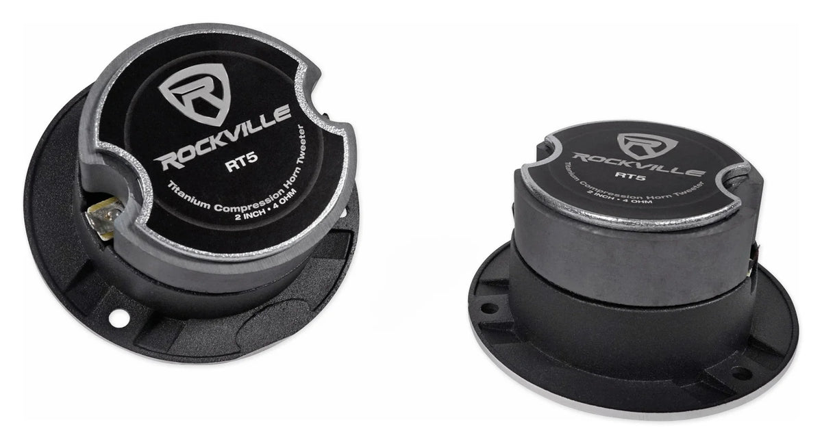 2) Pares Rockville X6.5C Competition 6.5 1000 Watt Haut-parleurs audio voiture à composants