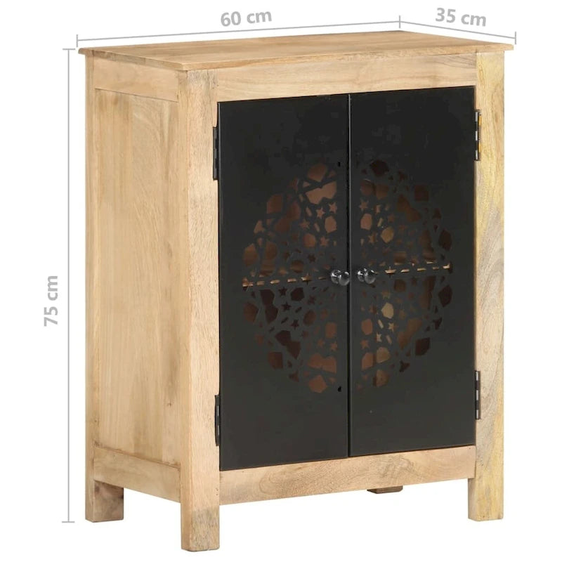 Sideboard 23.6x13.8x29.5 Solid Mango Wood