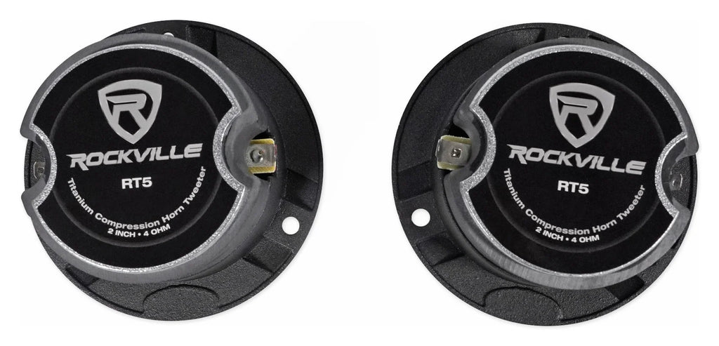 2) Pares Rockville X6.5C Competition 6.5 1000 Watt Haut-parleurs audio voiture à composants