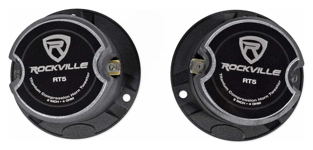 2) Pares Rockville X6.5C Competition 6.5 1000 Watt Haut-parleurs audio voiture à composants