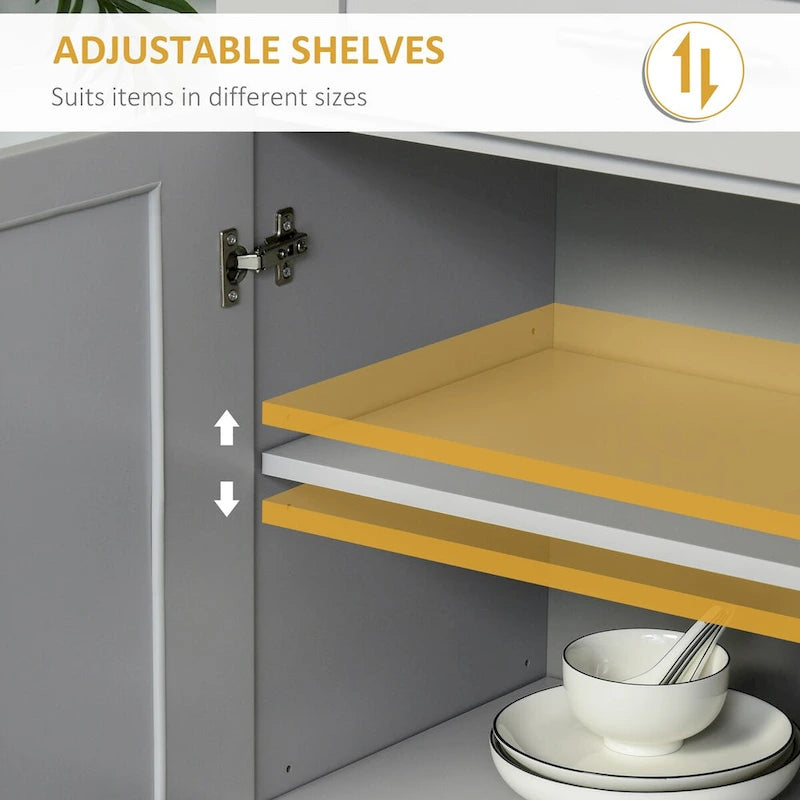 Modern kitchen freestanding storage cabinets