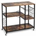 Rolling Industrial Kitchen Bakers Storage Shelf
