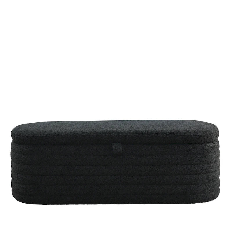 Banc de rangement avec charnière de sécurité