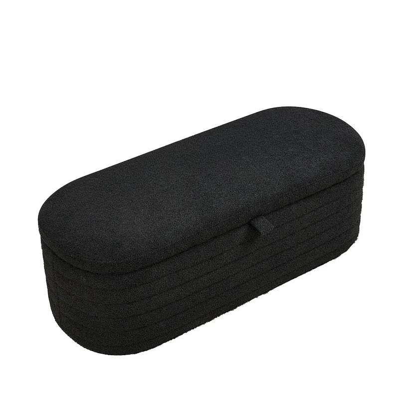 Banc de rangement avec charnière de sécurité