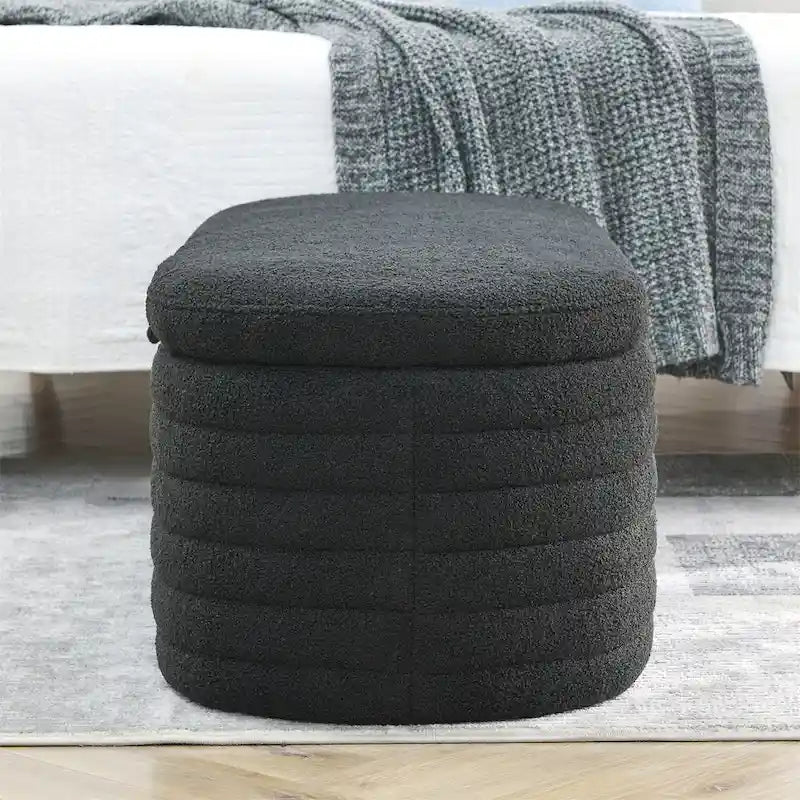 Banc de rangement avec charnière de sécurité