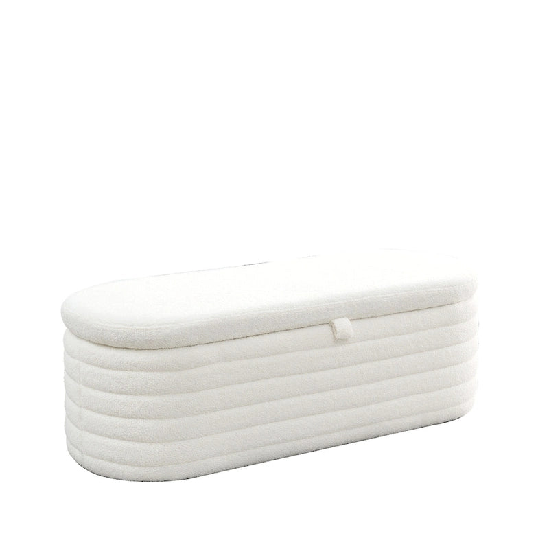 Banc de rangement avec charnière de sécurité