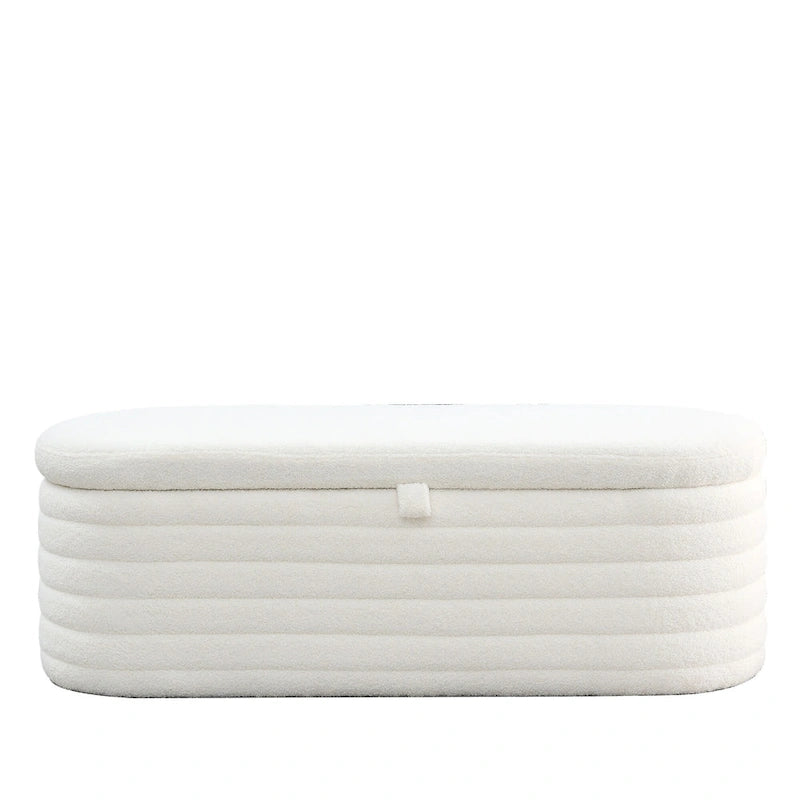 Banc de rangement avec charnière de sécurité