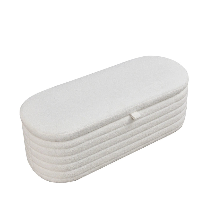 Banc de rangement avec charnière de sécurité