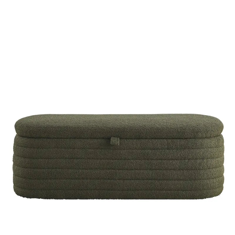 Banc de rangement avec charnière de sécurité