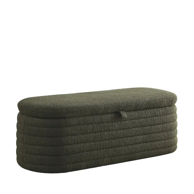 Banc de rangement avec charnière de sécurité