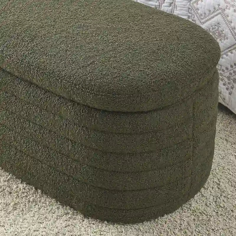 Banc de rangement avec charnière de sécurité