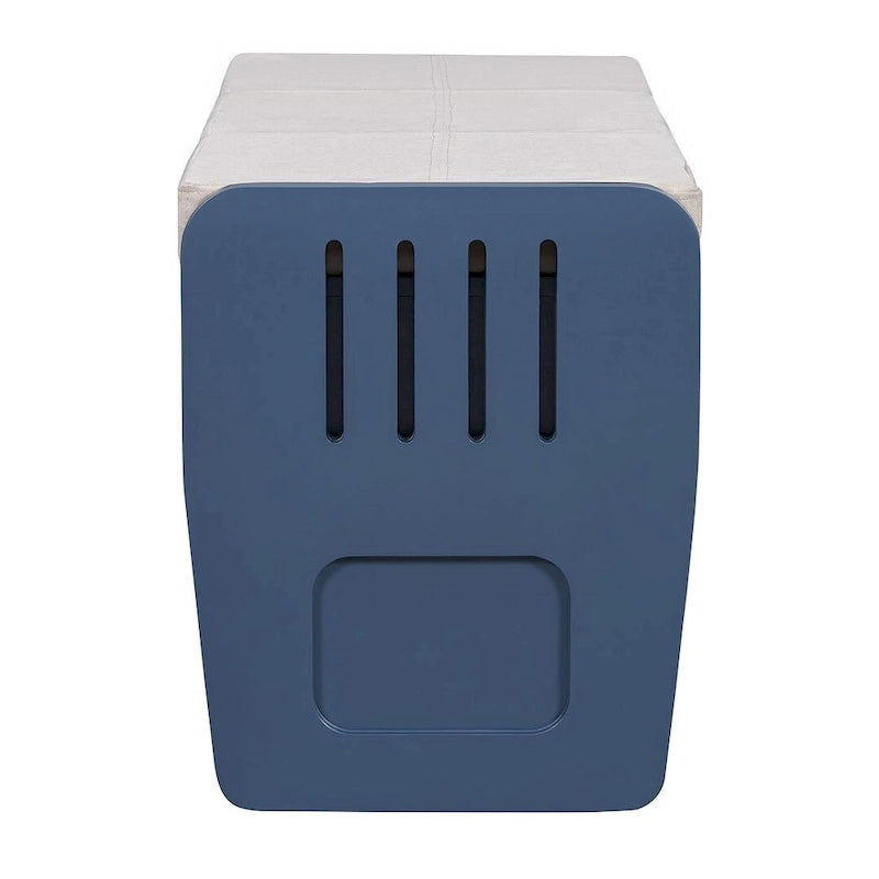 Banc de rangement rustique avec tiroirs et rangement dissimulé