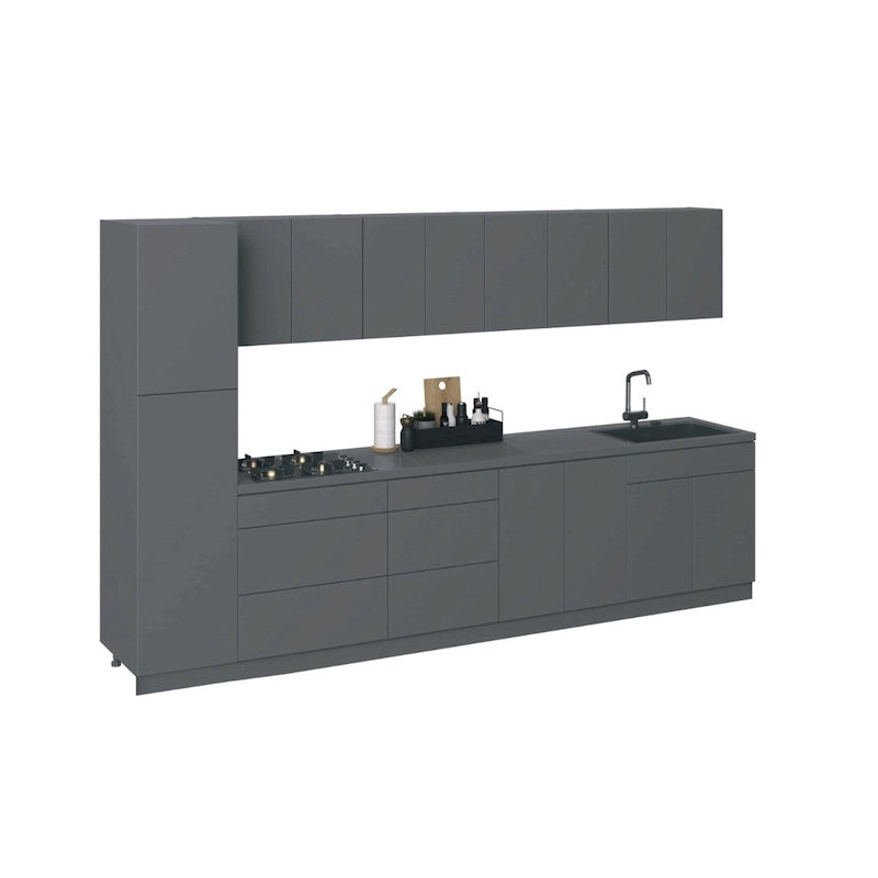 Cuisine Gris couleur de base 11 pieds de large - 135x24