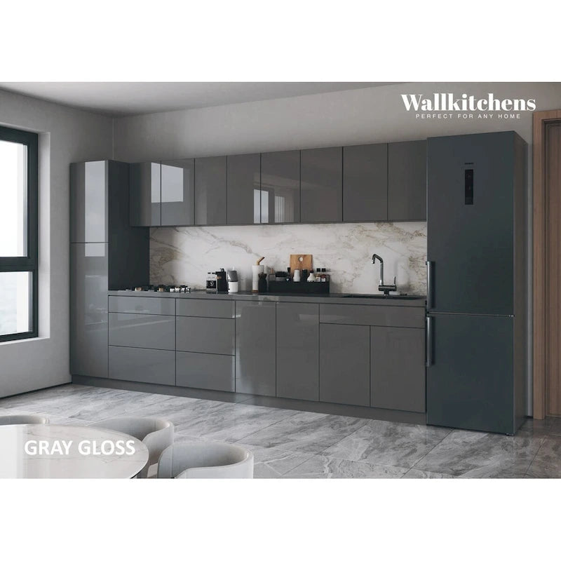 Cuisine Gris couleur de base 11 pieds de large - 135x24